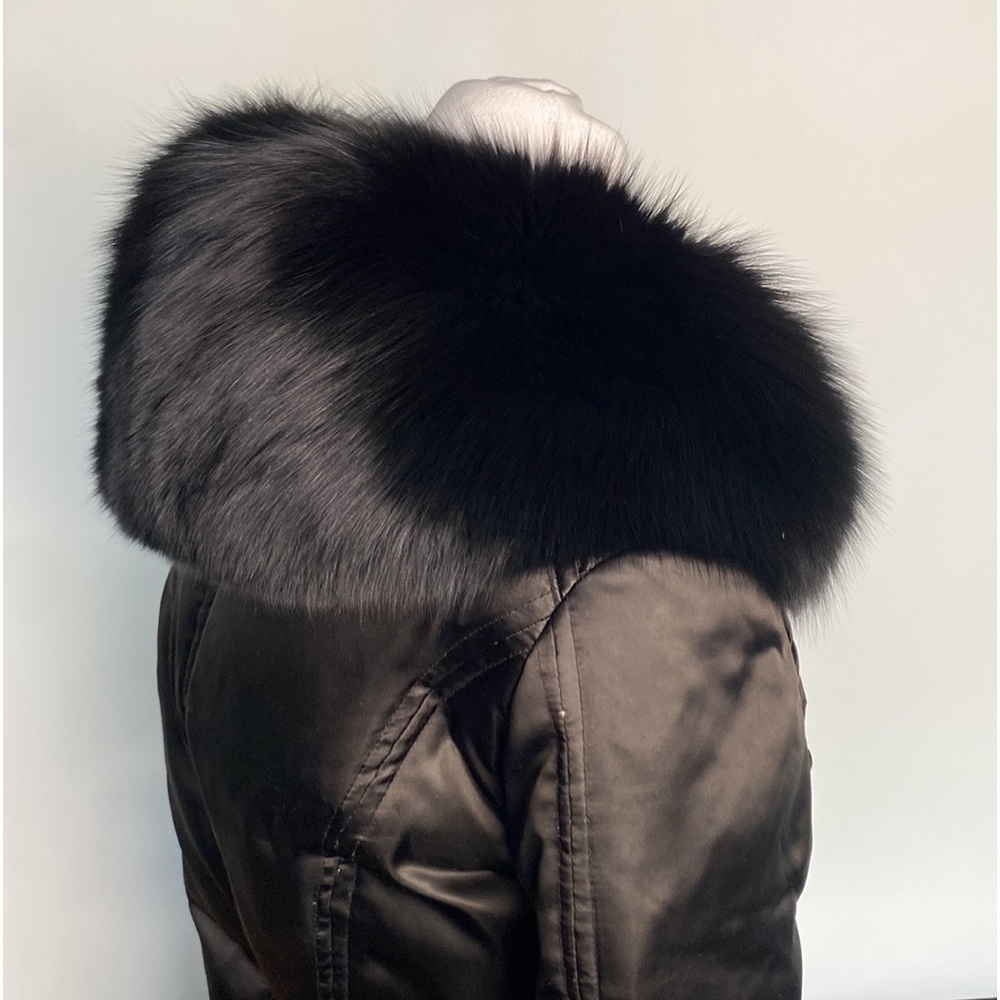 Laundry by Shelly Segal Coat with Genuine Fox fur trim Size Small